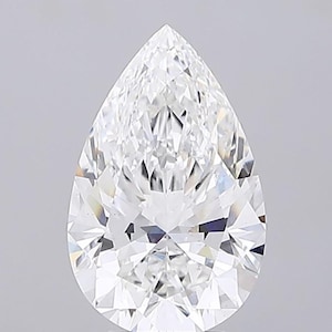 5.57 CT Pear Lab Grown Diamond E VS1 IGI Certified Loose Diamond for Engagement Ring, Ethical Man Made Gemstone, Luxury Bridal Jewelry Gift