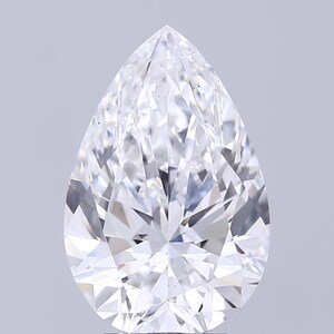 5 CT Pear Cut Lab Grown Diamond Ring Sale – Lab Diamond Engagement Ring Jewelry