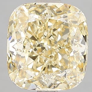 3 CT Kissenschliff Fantastischer Gelber Labor Diamant Für Verlobungsring