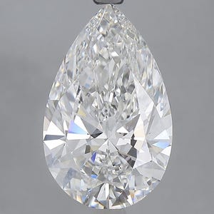 4.10 CT Pear Shape Lab Grown Diamond | IGI Certified | Custom Engagement Ring | Luxury Jewelry | Wedding Gift | Unique Diamond for Her