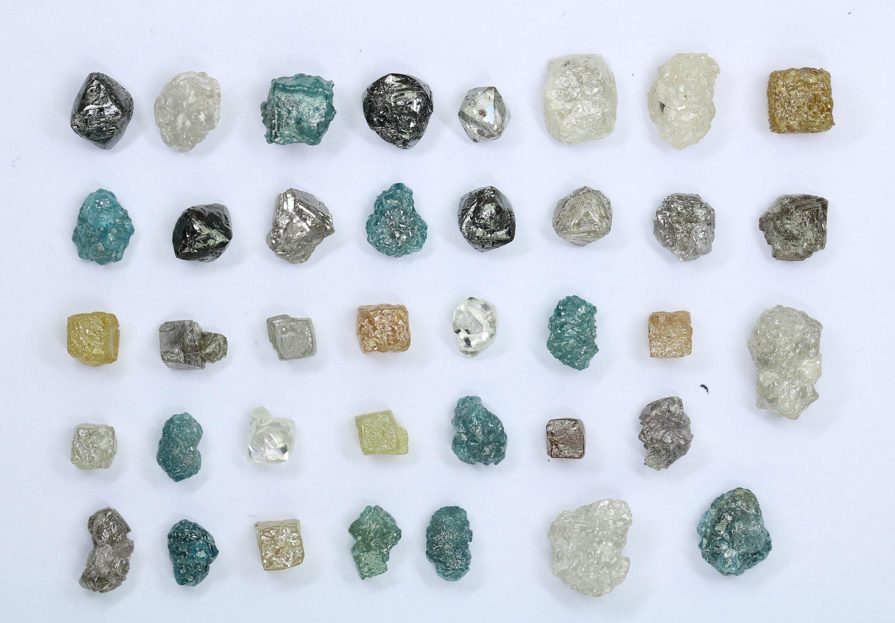 Antique Natural Rough Diamonds | Unique Loose Gemstones in Mixed Shapes ...