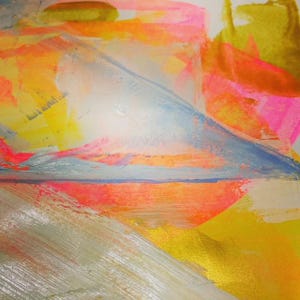 Luce solare ~ acrilico astratto su carta
