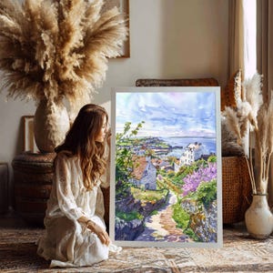 Isle of Jersey Channel Islands Watercolor Print: Europe Travel Art Poster.
Immerse yourself in the beauty of Isle of Jersey in the Channel Islands with our meticulously crafted wall art poster print. This watercolor illustration captures the essence of this iconic British destination, allowing you to relive cherished vacation travel memories. Perfect for home or office décor, or as a gift to an art lover. This beautiful high-resolution print is available as a framed and unframed print.