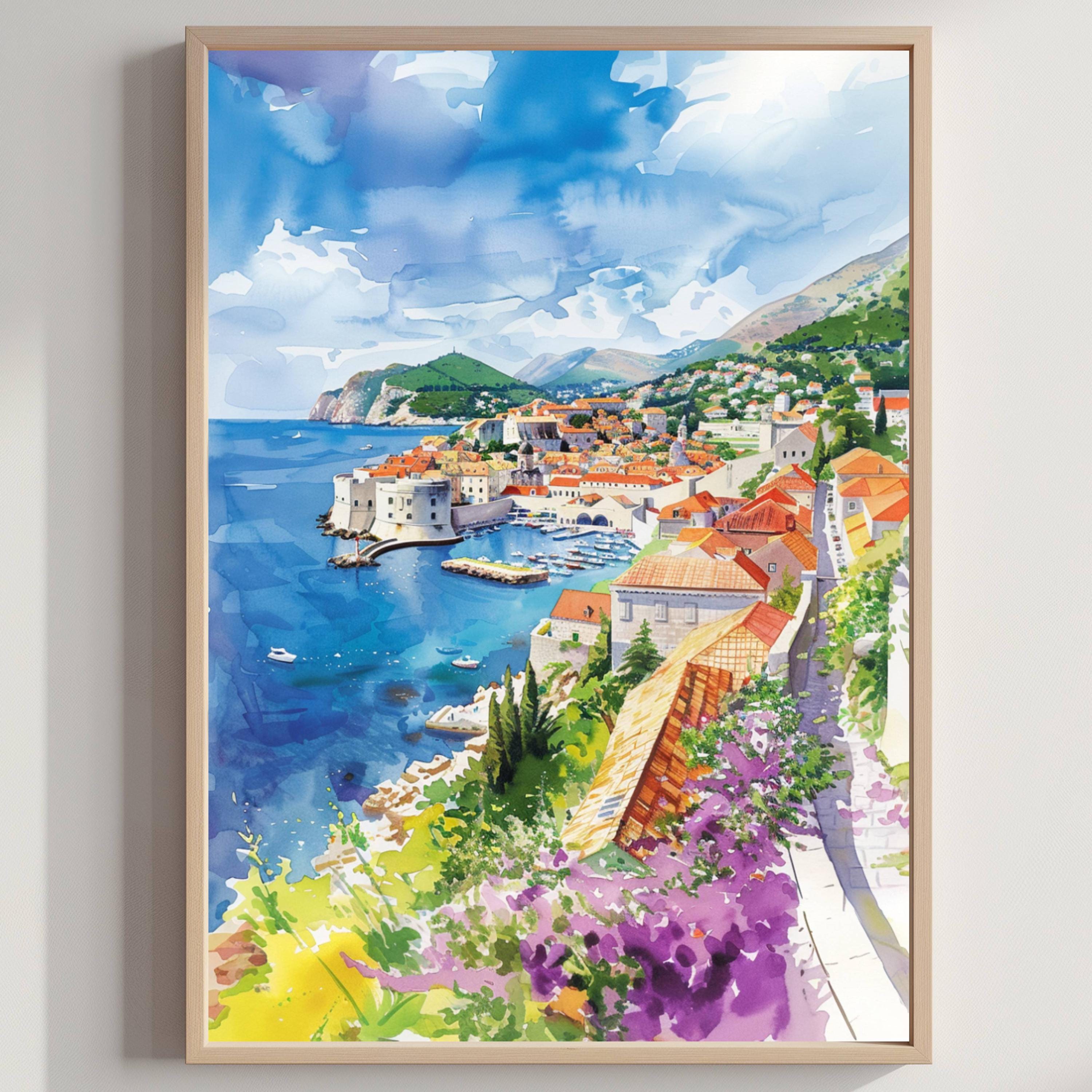 Dubrovnik Watercolor - Etsy
