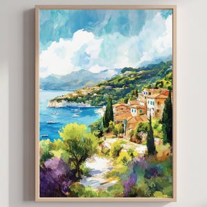 Corfu Island Greece Watercolor: Travel Art Poster