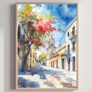 Uruguay South America Watercolor: Travel Poster Print