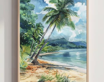 Venezuela South America Watercolor: Travel Art Poster