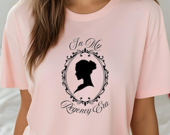 Regency Era Cameo Tee Shirt: Vintage Style Cotton Graphic Tee