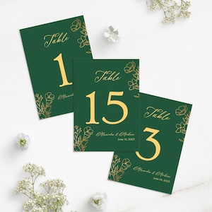 Números de mesa de bosque encantado / Decoración rústica para bodas / Tarjetas de mesa impresas para eventos y celebraciones