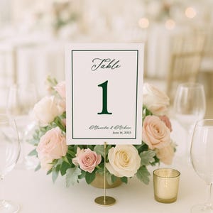 Enchanted Forest Table Numbers | Rustic Wedding Decor | Printed Table Cards for Events & Celebrations