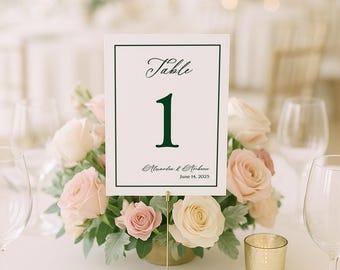 Enchanted Forest Table Numbers | Rustic Wedding Decor | Printed Table Cards for Events & Celebrations