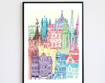 Edinburgh Towers Print