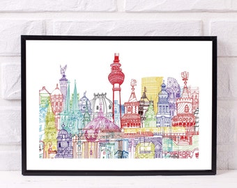 Berlin Towers Print