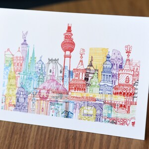 Torres de Berlín Tarjetas de felicitación