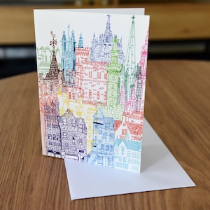 Biglietto d'auguri per le Torri di Edimburgo