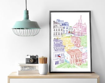 Valparaiso Towers Print