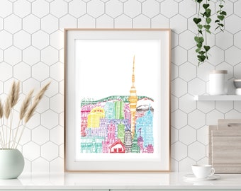 Auckland Towers Print