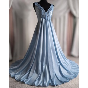M Vintage Olga Nightgown Lingerie Dress, in Cinderella Blue!