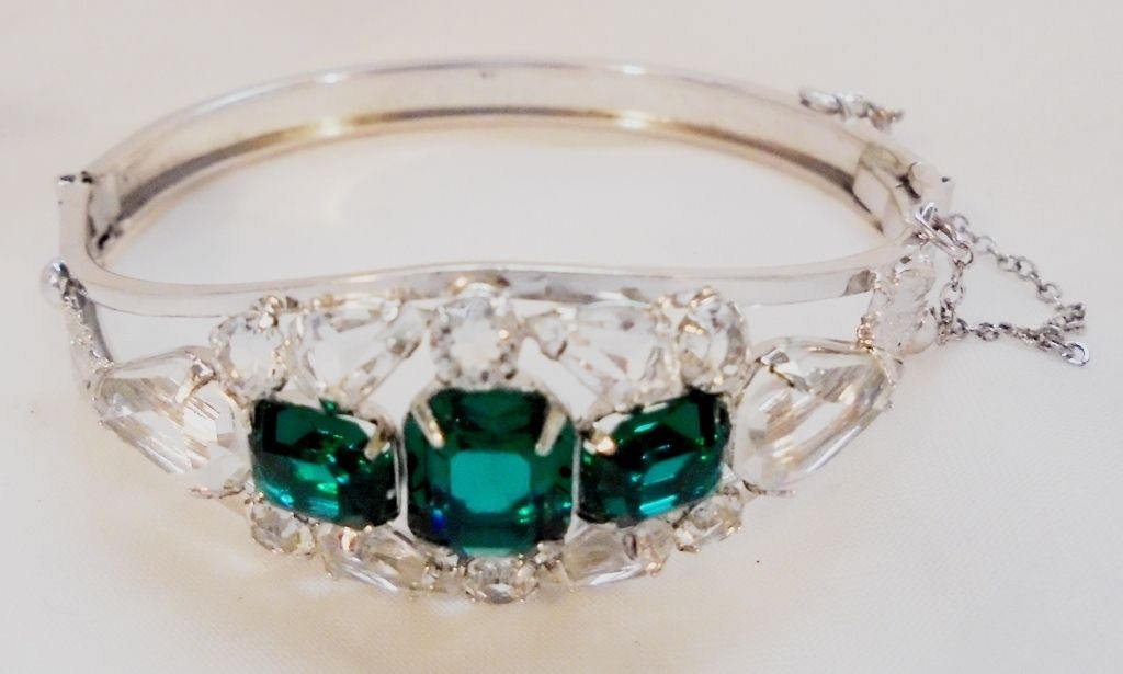 Diamantes de imitación claro verde vintage con bisagras | Etsy