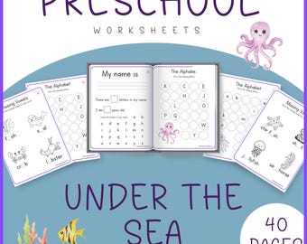 Under the Sea Preschool Worksheets