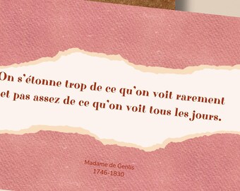 Woman quote, year 1700 - 1800 Constructive quote, Philosophical quote, Positive greeting card, woman postcard, 18th century