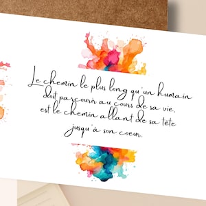 carte de citation réflexion, Carte de voeux humour et douceur, Citation philosophique arc en ciel, citation conscience