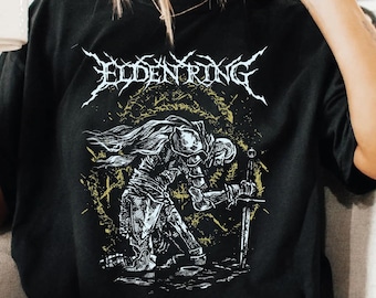 Elden Ring Vintage RPG T-Shirt: Distressed Gamer Tee