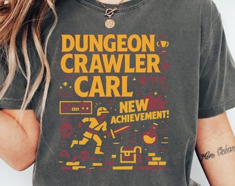 New Achievement Shirt, Dungeon Crawler Carl T-Shirt, Gift For Reader Shirt, Fantasy Science Fiction Book Lover Donut Fan Tee Fan Shirt.