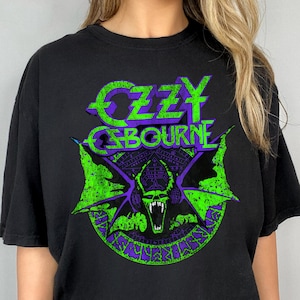Comfort Colors® Ozzy Osbourne tshirt, Vintage Graphic Rock Tee for Metal Fans, Retro Heavy Metal Shirt, Band Tee Rock Lovers Gift.