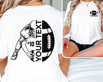 Custom Name Football Shirt: Game Day Graphic Tee