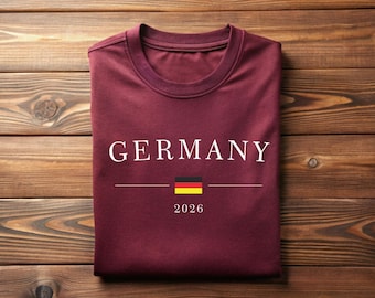 Germany Soccer T-Shirt 2026, German Flag Tee,Football Fan Shirt,Deutschland Supporter Sweatshirt, Soccer Lover Gift,European Football Hoodie
