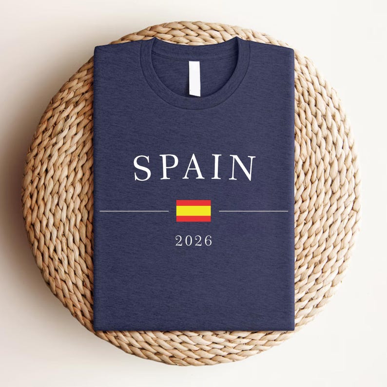 Spain Football 2026 T-Shirt,Spain Football Sweater,Spain Fan Hood,Spanish Flag Shirt,Soccer Fan Tee,Spain Supporter Tee,Football Lover Gift image 8