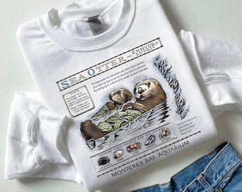 Vintage Sea Otter Monterey Bay Aquarium T-Shirt