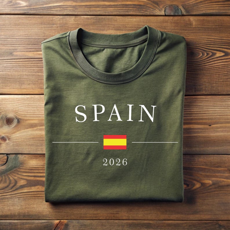 Spain Football 2026 T-Shirt,Spain Football Sweater,Spain Fan Hood,Spanish Flag Shirt,Soccer Fan Tee,Spain Supporter Tee,Football Lover Gift image 7