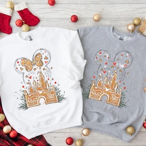 Disney Gingerbread Castle Shirt, Christmas Castle Shirt, Disney Christmas Shirt, Mickey Christmas Shirt, Disney Christmas Family Shirts,