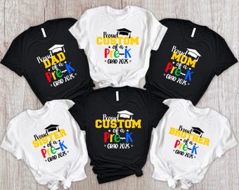 Custom Family Pre-K Graduation Shirt: Kids Graduation Tee