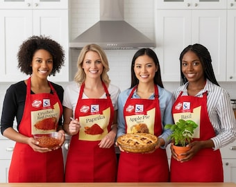 Spice Girl Aprons,Condiments Matching Apron,Halloween Group Costume 2025 ,Thanksgiving Family Costume,Spice Apron Cosplay,Food Seasoning Gif