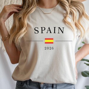 Spain Football 2026 T-Shirt,Spain Football Sweater,Spain Fan Hood,Spanish Flag Shirt,Soccer Fan Tee,Spain Supporter Tee,Football Lover Gift image 5