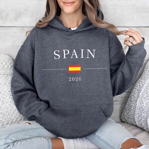 Spain Football 2026 T-Shirt,Spain Football Sweater,Spain Fan Hood,Spanish Flag Shirt,Soccer Fan Tee,Spain Supporter Tee,Football Lover Gift image 12