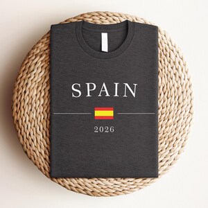 Spain Football 2026 T-Shirt,Spain Football Sweater,Spain Fan Hood,Spanish Flag Shirt,Soccer Fan Tee,Spain Supporter Tee,Football Lover Gift image 9