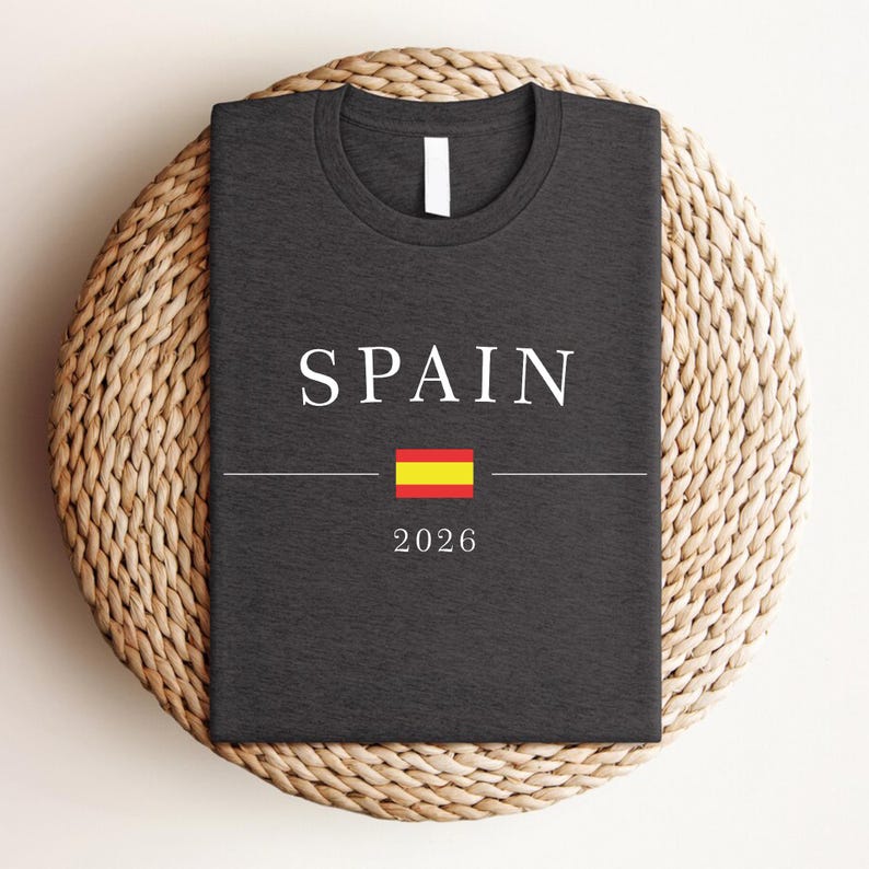 Spain Football 2026 T-Shirt,Spain Football Sweater,Spain Fan Hood,Spanish Flag Shirt,Soccer Fan Tee,Spain Supporter Tee,Football Lover Gift image 9