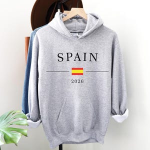 Spain Football 2026 T-Shirt,Spain Football Sweater,Spain Fan Hood,Spanish Flag Shirt,Soccer Fan Tee,Spain Supporter Tee,Football Lover Gift image 13