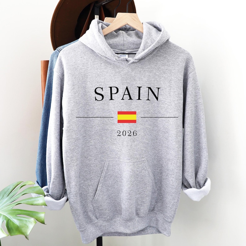 Spain Football 2026 T-Shirt,Spain Football Sweater,Spain Fan Hood,Spanish Flag Shirt,Soccer Fan Tee,Spain Supporter Tee,Football Lover Gift image 13