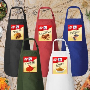 Spice Girl Aprons,Condiments Matching Apron,Halloween Group Costume,Thanksgiving Family Costume,Spice Apron Cosplay,Food Seasoning Gifts