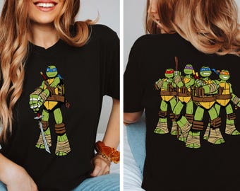 Comfort Colors® Ninja Group T-Shirt,Ninja Halloween Shirt,Turtles Matching Shirt,Turtles Family Tee,Turtles and Shells,Birthday Ninja Costum