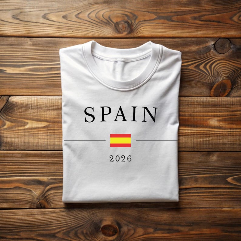 Spain Football 2026 T-Shirt,Spain Football Sweater,Spain Fan Hood,Spanish Flag Shirt,Soccer Fan Tee,Spain Supporter Tee,Football Lover Gift image 2