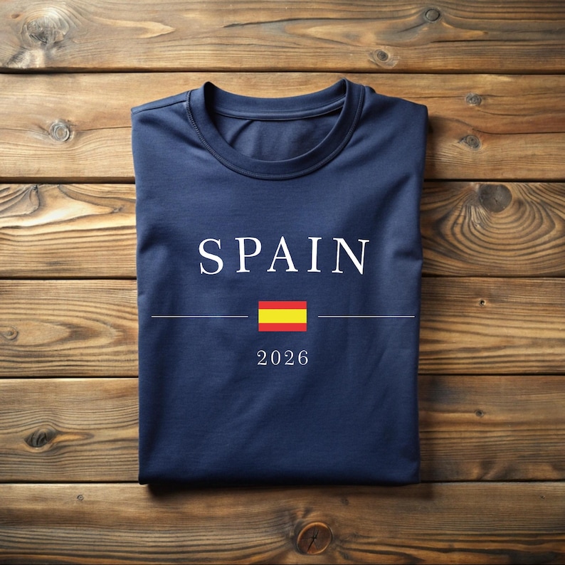 Spain Football 2026 T-Shirt,Spain Football Sweater,Spain Fan Hood,Spanish Flag Shirt,Soccer Fan Tee,Spain Supporter Tee,Football Lover Gift image 1