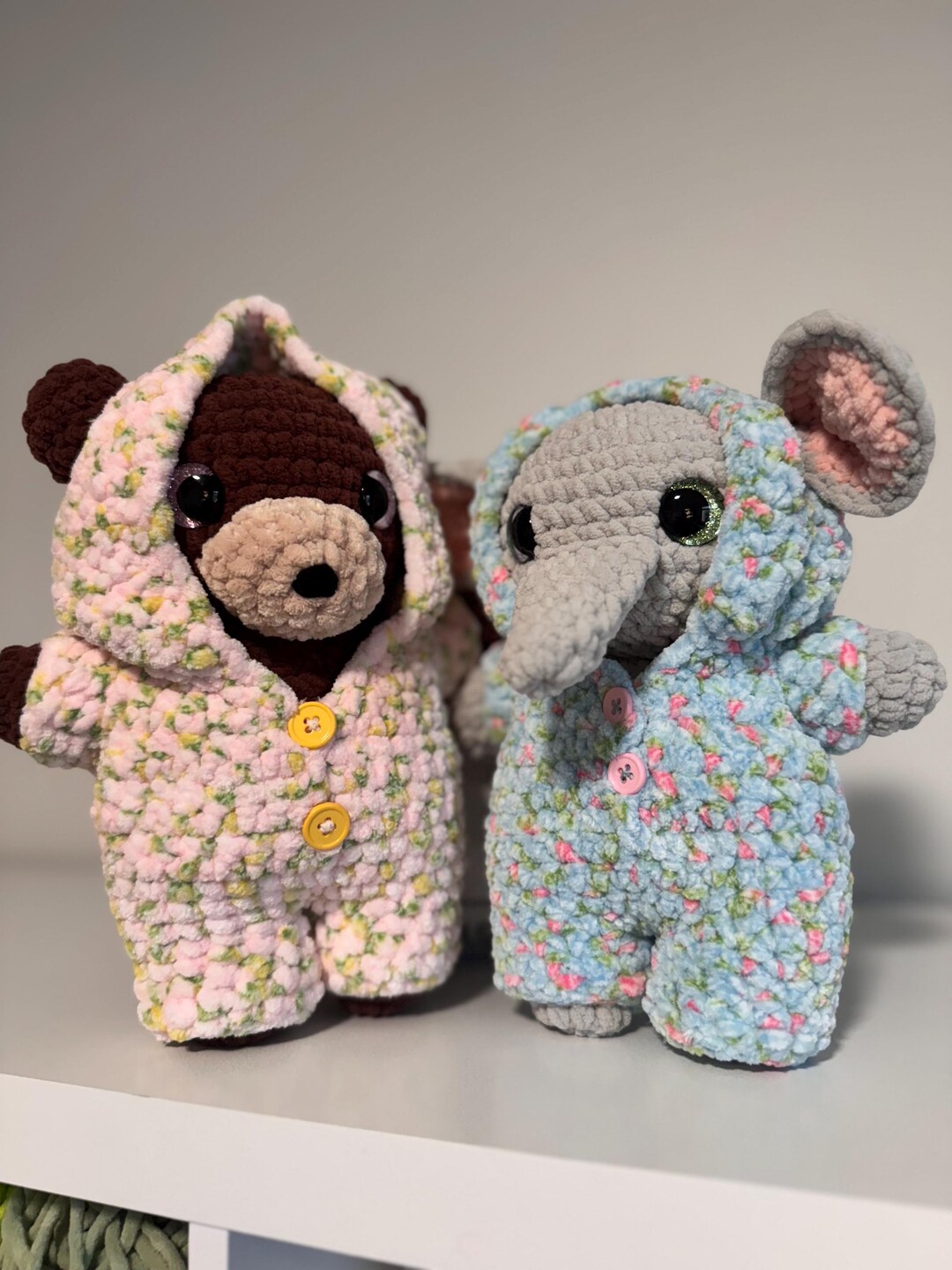 Crochet Animals in Pajamas - Etsy