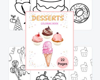 Disegni da colorare di dessert