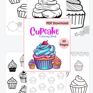 Cupcake Coloring Pages